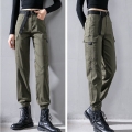 Streetwear High Waist Cargo Pants Korean Women Vintage Plus size 4XL Jogging Ankle-Length Pants Oversized Harem Trousers 2021