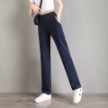 Spring Casual Loose Elegant Women Straight Pants Basic Joggers Ladies High Waist Trousers Female Solid TomBoy Pant